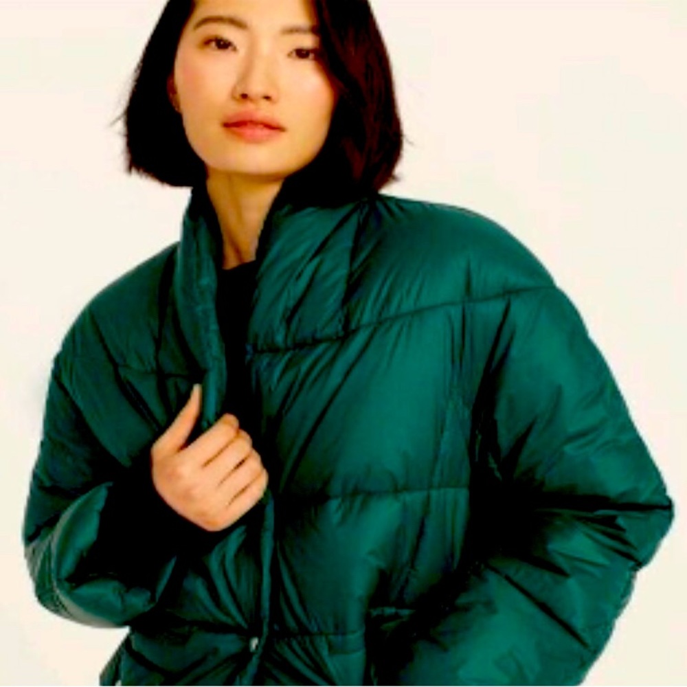Spruce Green J. Crew Puffer